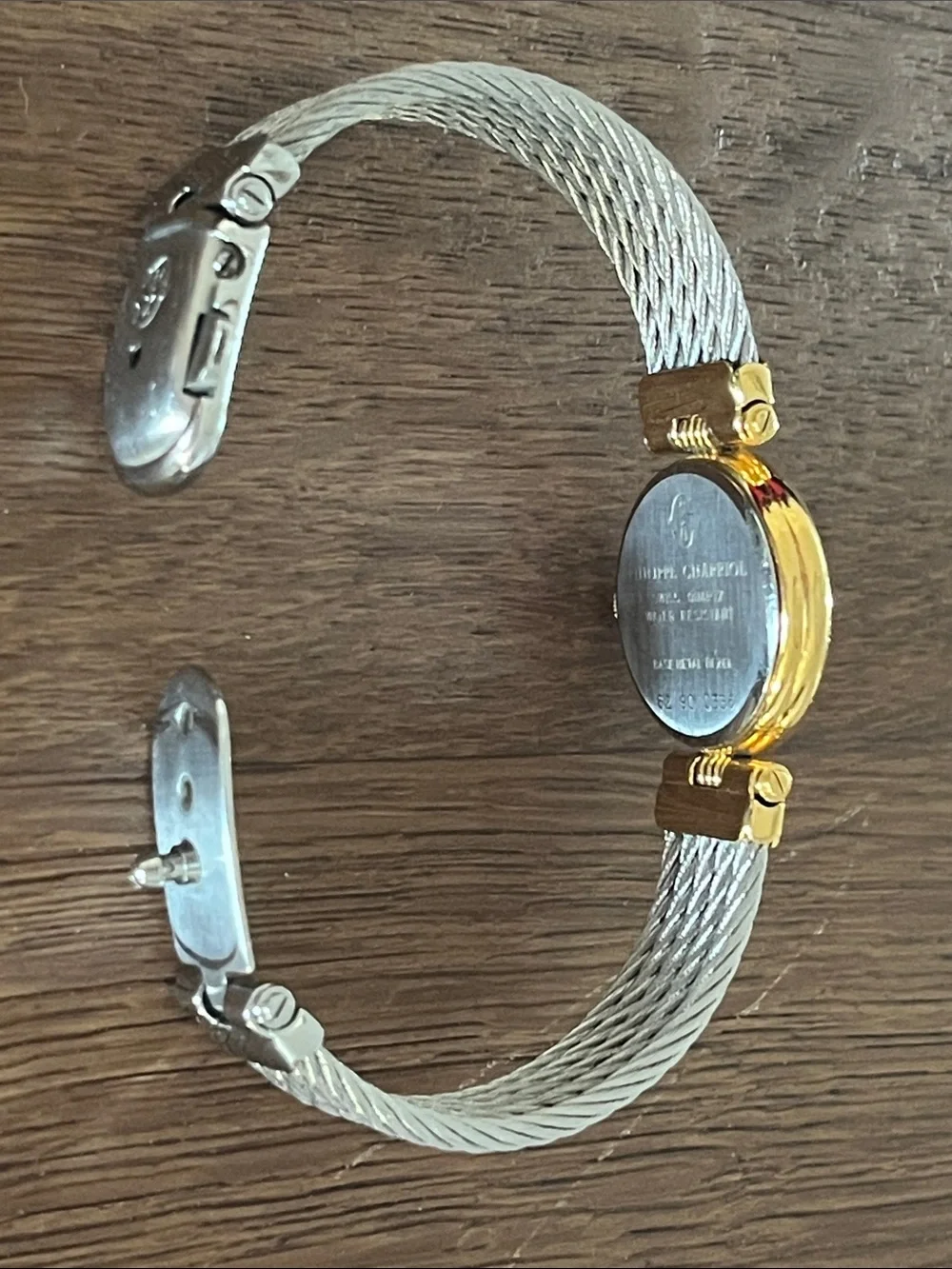 Charriol Two-Tone Gold Dial Cable Bracelet Watch